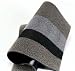 Chilewich Shag Indoor/Outdoor Mat Black/Silver 18" X 28"