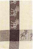 100% Cotton Waffle Weave Brown Moose Dishtowel 18" X 28" Set / 6
