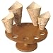 Packnwood Cone And Temaki Display, 7" Diameter x 3.5" Height (Case of 2)