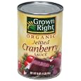 Grown Right Organic Jellied Cranberry Sauce, 16-Ounce Can (Pack of 6)