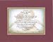 Personalized Touching and Heartfelt Poem for Loving Partners - You Are My Love Forever . . .Poem on 11 x 14 inches Double Beveled Matting (Burgundy)