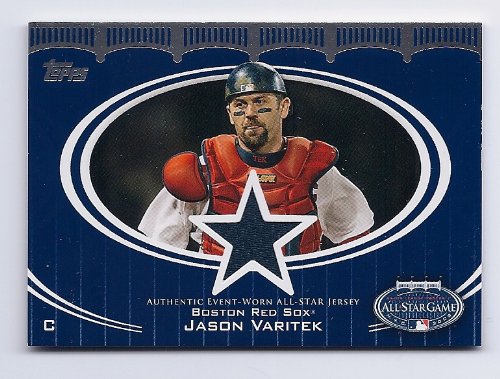 2008 Topps Update All-Star Stitches Game Used Jersey Jason Varitek Boston Red Sox