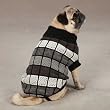 Chenille Block Dog Sweater (Small) (Black)