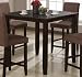 Counter Height Dining Table Cappuccino Finish