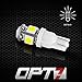 OPT7 12pc Interior LED Replacement Light Bulbs Package Set for 00-05 Ford Excursion | White