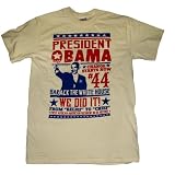 TS487 President Barack Obama Change #44 Election Poster T-Shirt
