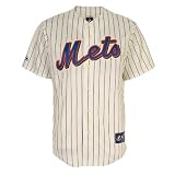 MLB Youth New York Mets Carlos Beltran Ivory/Royal Alternate Short Sleeve 6 Button Synthetic Replica Baseball Jersey Spring 2011  (Ivory/Royal, Small)