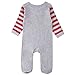 ZOEREA 2PCS Toddler Infant Newborn Baby Boys Romper Long Sleeve Christmas+Hat