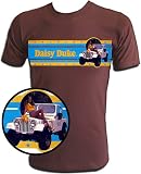  : Vintage Daisy Duke The Dukes of Hazzard "Dixie" Jeep CJ7 Iron-On T-Shirt & FREE General Lee Dodge Charger Wristwatch!