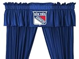 NHL New York Rangers 5pc Jersey Curtains and Valance Set