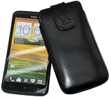 Produkt-Bild: Suncase Ledertasche (Magnetverschluss) f&uuml;r HTC One X schwarz