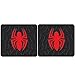 2 PIECE SPIDER-MAN BLACK W/ RED REAR RUBBER FLOOR MATS NEW SET CAR TRUCKS