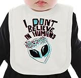 I Don't Believe In Humans ネクタイを有する有機ビブ Medium