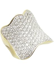 14k Yellow Gold 4.3ctw Diamond Cocktail Ring 17085Y Size 10