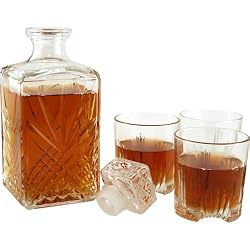 Whiskey Decanter & Glassware Set - 7 Pieces