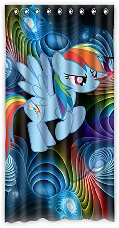 XIANXIAN My Little Pony Thermal Insulated Window Curtain 50"x96" (1 piece)