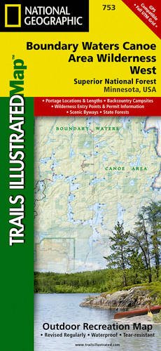 Boundary Waters West [Canoe Area Wilderness, Superior National Forest] (National Geographic Trails Illustrated Map)