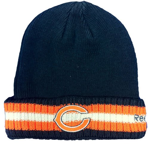 Chicago Bears Retail Cuffed Knit Cap by Reebok