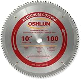 Oshlun SBNF-100100 10-Inch 100 Tooth TCG Saw Blade with 5 8-Inch Arbor for Aluminum and Non Ferrous Metals
