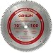 Oshlun SBNF-100100 10-Inch 100 Tooth TCG Saw Blade with 5 8-Inch Arbor for Aluminum and Non Ferrous Metals