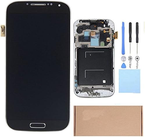 ReplaceDIY Samsung Galaxy S4 LCD Display Touch Screen Digitizer Assembly with Frame Compatible with I337 TMobile M919 (Black)