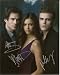 Vampire Diaries Signed 8x10 Paul Wesley Ian Somerhalder Nina Dobrev #2