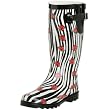 Chooka Women's Zebra Rose Rainboot