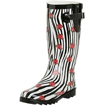 Chooka Women's Zebra Rose Rainboot