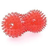 66 Fit Peanut Spiky Massage Ball/Roller - Red