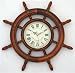 21 Ship Wheel Clock