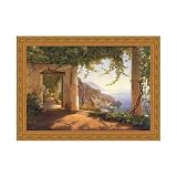 View to the Amalfi Coast by Carl Frederic Aagaard - 23.13x31.5
