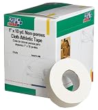 First Aid Only 1 X 10 Yd. Non-porous Cloth Athletic Tape Roll, 6-Count Boxes