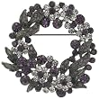 Wreath Circle Brocch Flower Pin Brooch