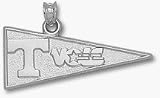 Tennessee Volunteers Power T Vols Pennant Pendant - Sterling Silver Jewelry