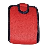 OP/TECH USA 7302124 Snappeez-Medium, Vertical Neoprene Pouch for Camera or Phone (2.5 x 3.75 x .75 - 1.25 Inch) (Red)