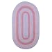 Baby : Girls’ Tadpoles Basics Braided Chenille Rug - Purple (60x36" Oval)