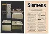 1970 Siemens X-ray Spectrometer Computer System 2-Pg Print Ad