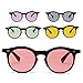 Bestum Vintage Inspired Round Sunglasses with Rivets Tinted Lens UV400