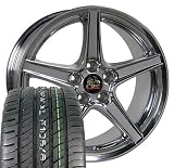 18 Fits Mustang (R) Saleen Style Wheels tires - Polished 18x9