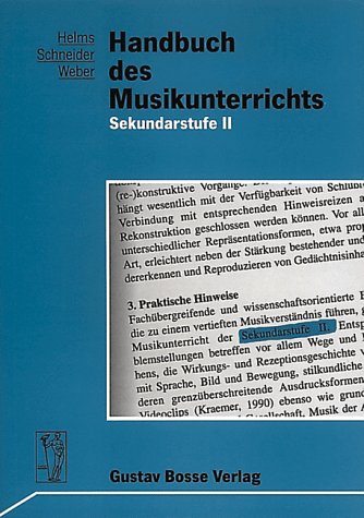 Handbuch des Musikunterrichts 3