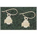 LogoArt Ohio State Buckeyes 10K Gold Team Name 3/8 Dangle Earrings
