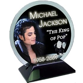 Michael Jackson Glass Memorial Plaque -Limited Edition