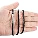 FIBO STEEL 4mm Stainless Steel Braided Leather Necklace for Men Women Rope Chain, 20 inches