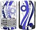 Fantasy Blue Design Protective Skin Decal Faceplate for Blackberry Curve 8300/ 8310/ 8320 Cell Phones