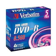 Verbatim DVD-R Dual Layer 8,5GB 4x Speed 5er Pack Jewel Case DVD-Rohlinge