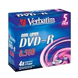 Computer : Verbatim 43543 DVD-R 8.5GB 4x Double Layer  5 pack, Individually cased