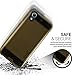 Galaxy S7 Case, CoverON [Chrome Series] Faux Brushed Metal Hard Slim Fit Hybrid Protective Cover Case for Samsung Galaxy S7 - Gold & Black
