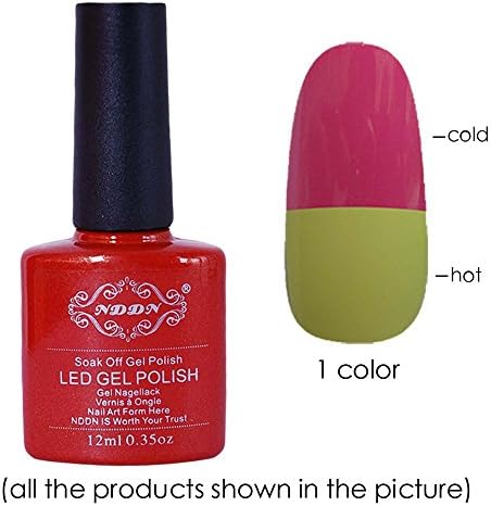KADISI - Temperature Nail Color with water Gel Polish Kit With Lamp Base And Top Coat Gel Polish #11Ka-gel