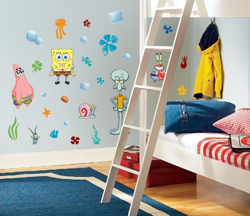 RoomMates RMK1380SCS SpongeBob Squarepants Peel & Stick Wall Decals
