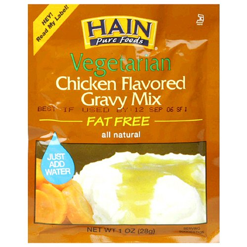 Hain Pure Foods Vegetarian Chicken Flavored Gravy Mix, 1-Ounce Packets (Pack of 24) by Hain Pure Foods